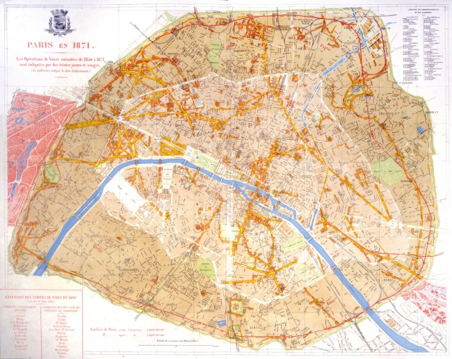 Paris: Aus: Adolphe Alphand und Eugène-René Poubelle: Les Travaux de Paris. 1789-1889, Paris 1889