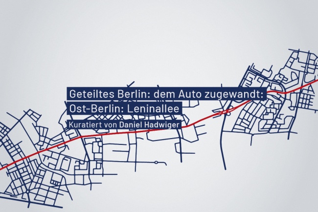 Leninallee in Ost-Berlin: Und dem Auto zugewandt